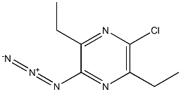 2-Azido-5-chloro-3,6-diethylpyrazine Struktur