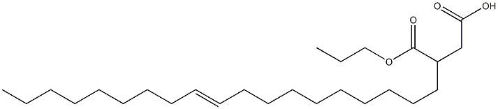 3-(10-Nonadecenyl)succinic acid 1-hydrogen 4-propyl ester Struktur