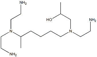 1-[N-(2-Aminoethyl)-N-[5-[bis(2-aminoethyl)amino]hexyl]amino]-2-propanol Struktur