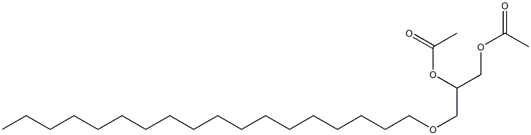 1-O-Octadecyl-2-O,3-O-diacetylglycerol Struktur