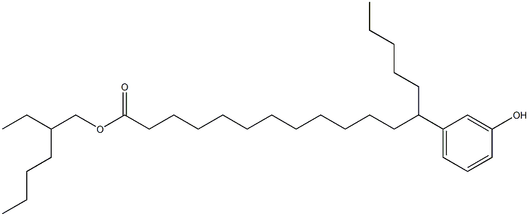 13-(3-Hydroxyphenyl)stearic acid 2-ethylhexyl ester Struktur