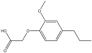 2-Methoxy-4-propylphenoxyacetate Struktur