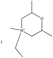 4-Ethyl-2,4,6-trimethylmorpholinium iodide Struktur