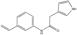 N-(3-Ethenylphenyl)-1H-pyrrole-3-acetamide Struktur