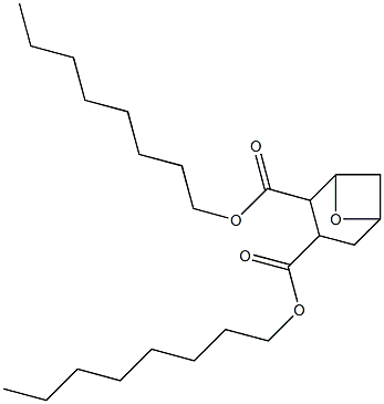 7-Oxabicyclo[3.1.1]heptane-2,3-dicarboxylic acid dioctyl ester Struktur