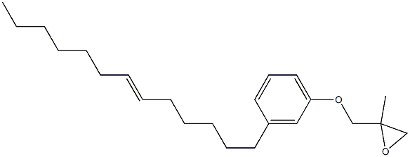 3-(6-Tridecenyl)phenyl 2-methylglycidyl ether Struktur