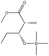 (2R,3R)-2-Methyl-3-trimethylsiloxypentanoic acid methyl ester Struktur