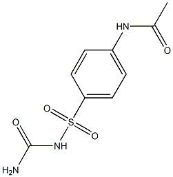 4'-(Carbamoylaminosulfonyl)acetanilide Struktur