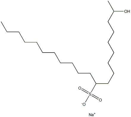 2-Hydroxyhenicosane-10-sulfonic acid sodium salt Struktur