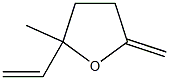 2-Ethenyl-2-methyl-5-methylenetetrahydrofuran Struktur