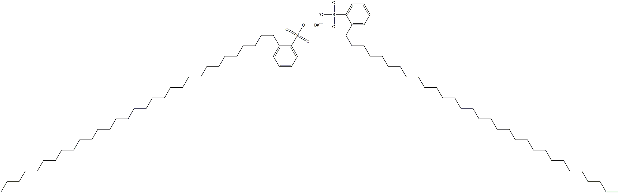 Bis[2-(hentriacontan-1-yl)benzenesulfonic acid]barium salt Struktur