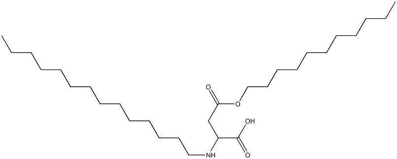 2-Tetradecylamino-3-(undecyloxycarbonyl)propionic acid Struktur