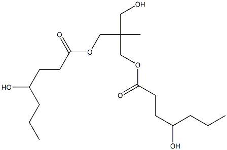 Bis(4-hydroxyheptanoic acid)2-(hydroxymethyl)-2-methyl-1,3-propanediyl ester Struktur