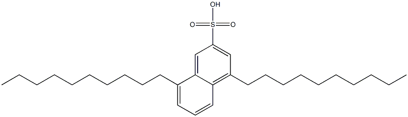 4,8-Didecyl-2-naphthalenesulfonic acid Struktur