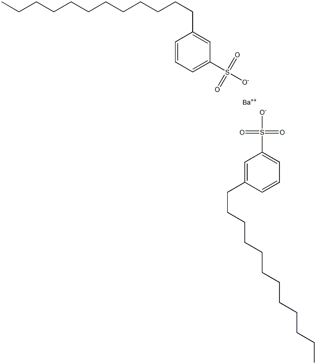 Bis(3-dodecylbenzenesulfonic acid)barium salt Struktur