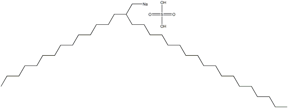 Sulfuric acid 2-tetradecylicosyl=sodium salt Struktur