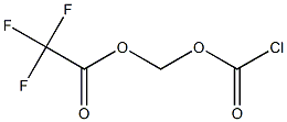 Chlorocarbonic acid trifluoroacetyloxymethyl ester Struktur