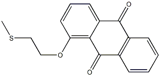 1-[2-(Methylthio)ethoxy]anthraquinone Struktur