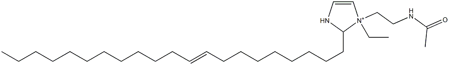 1-[2-(Acetylamino)ethyl]-1-ethyl-2-(9-henicosenyl)-4-imidazoline-1-ium Struktur