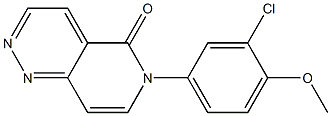 6-(3-Chloro-4-methoxyphenyl)pyrido[4,3-c]pyridazin-5(6H)-one Struktur