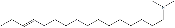 N,N-Dimethyl-13-hexadecen-1-amine Struktur