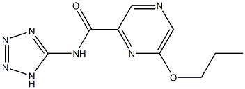 N-(1H-Tetrazol-5-yl)-6-propyloxypyrazine-2-carboxamide Struktur