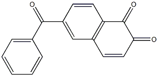 6-Benzoyl-1,2-naphthoquinone Struktur