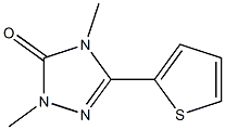 2,4-Dimethyl-5-(2-thienyl)-2H-1,2,4-triazol-3(4H)-one Struktur