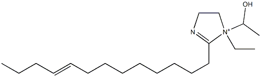 1-Ethyl-1-(1-hydroxyethyl)-2-(9-tridecenyl)-2-imidazoline-1-ium Struktur