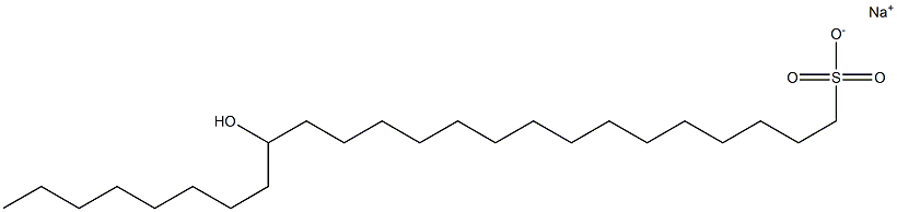 16-Hydroxytetracosane-1-sulfonic acid sodium salt Struktur