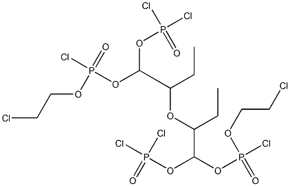 2-(Dichlorophosphinyloxy)ethyl[2-[chloro(2-chloroethoxy)phosphinyloxy]ethyl] ether Struktur