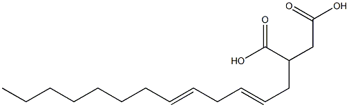 (2,5-Tridecadienyl)succinic acid Struktur