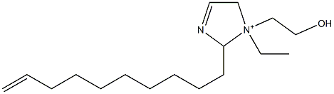 2-(9-Decenyl)-1-ethyl-1-(2-hydroxyethyl)-3-imidazoline-1-ium Struktur