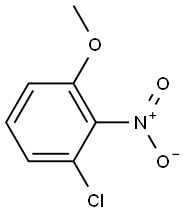 2-Chloro-6-methoxy-1-nitrobenzene Struktur