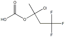 Carbonic acid (2,2,2-trifluoroethyl)(1-chloroethyl) ester Struktur