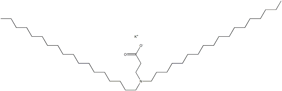 3-(Dioctadecylamino)propanoic acid potassium salt Struktur