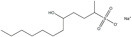 5-Hydroxydodecane-2-sulfonic acid sodium salt Struktur