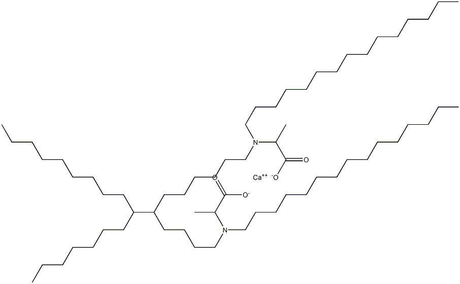 Bis[2-(dipentadecylamino)propanoic acid]calcium salt Struktur