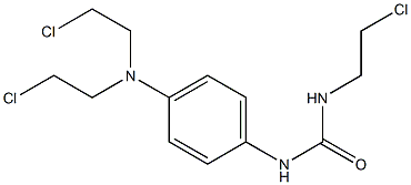 N-[4-[Bis(2-chloroethyl)amino]phenyl]-N'-(2-chloroethyl)urea Struktur