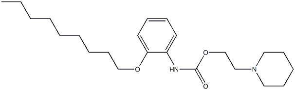 1-[2-[[(2-(Nonyloxy)phenyl)amino]carbonyloxy]ethyl]piperidine Struktur