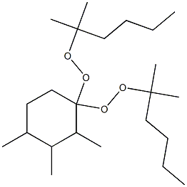 2,3,4-Trimethyl-1,1-bis(1,1-dimethylpentylperoxy)cyclohexane Struktur