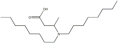 3-(Dioctylamino)butyric acid Struktur