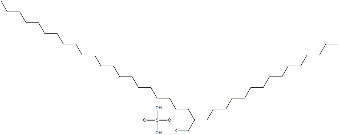 Sulfuric acid 2-pentadecyltricosyl=potassium salt Struktur