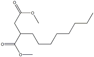 2-Octylsuccinic acid dimethyl ester Struktur