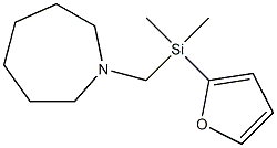 Hexahydro-1-[[(2-furanyl)dimethylsilyl]methyl]-1H-azepine Struktur