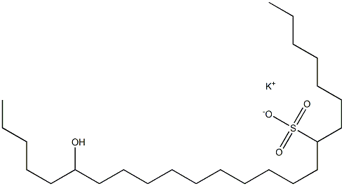 19-Hydroxytetracosane-8-sulfonic acid potassium salt Struktur