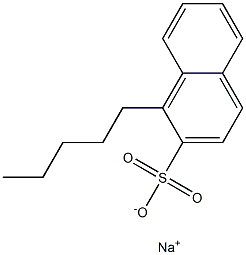 1-Pentyl-2-naphthalenesulfonic acid sodium salt Struktur