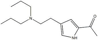 N,N-Dipropyl-5-acetyl-1H-pyrrole-3-ethanamine Struktur