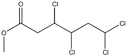 3,4,6,6-Tetrachlorocaproic acid methyl ester Struktur