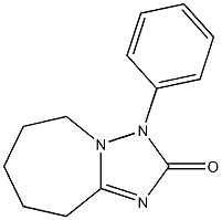 3,5,6,7,8,9-Hexahydro-3-phenyl-2H-[1,2,4]triazolo[1,5-a]azepin-2-one Struktur